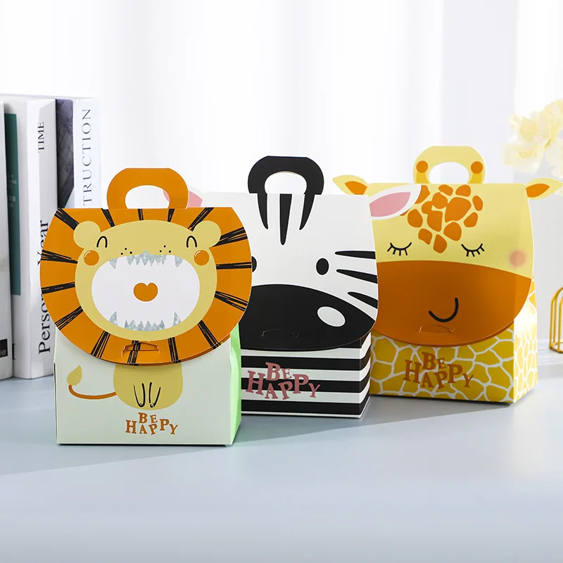 Manufacture Glossy Finish Color Printed Children Chocolate Biscuit Small Party Favor Paper Candy Box