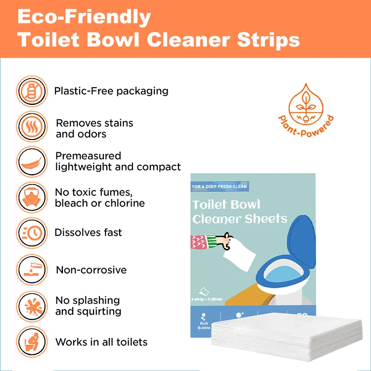 Chinese Suppliers toilet bowl cleaner disposable customized good quality toilet bowl cleaner sheet