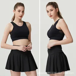 Advanced Oem Summer Sports Fitness Shorts Gym Pleated Skirt  Tennis Skirt With Pocket