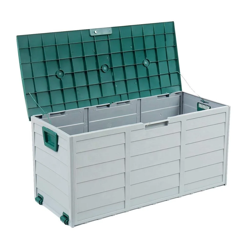 Plastic Outdoor Storage Box Garden Cabinet 290L PP Material Multi-function
