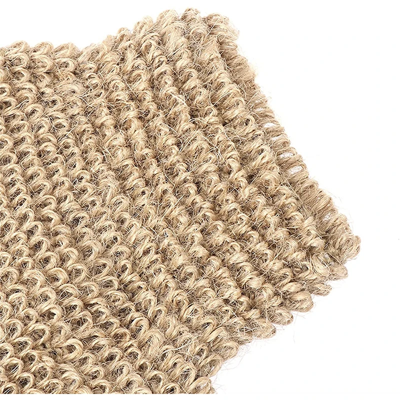 Wholesale Shower Products Private Label 100% Eco-friendly Plant Fiber Jute Hemp Natural Body Exfoliating Bath Gloves