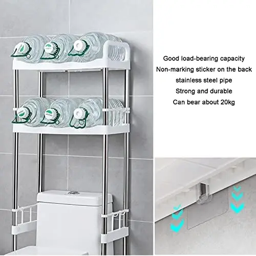 Freestanding Bathroom Organizer Over The Toilet storage Rack Space Saver For Floor Bathroom Shelf
