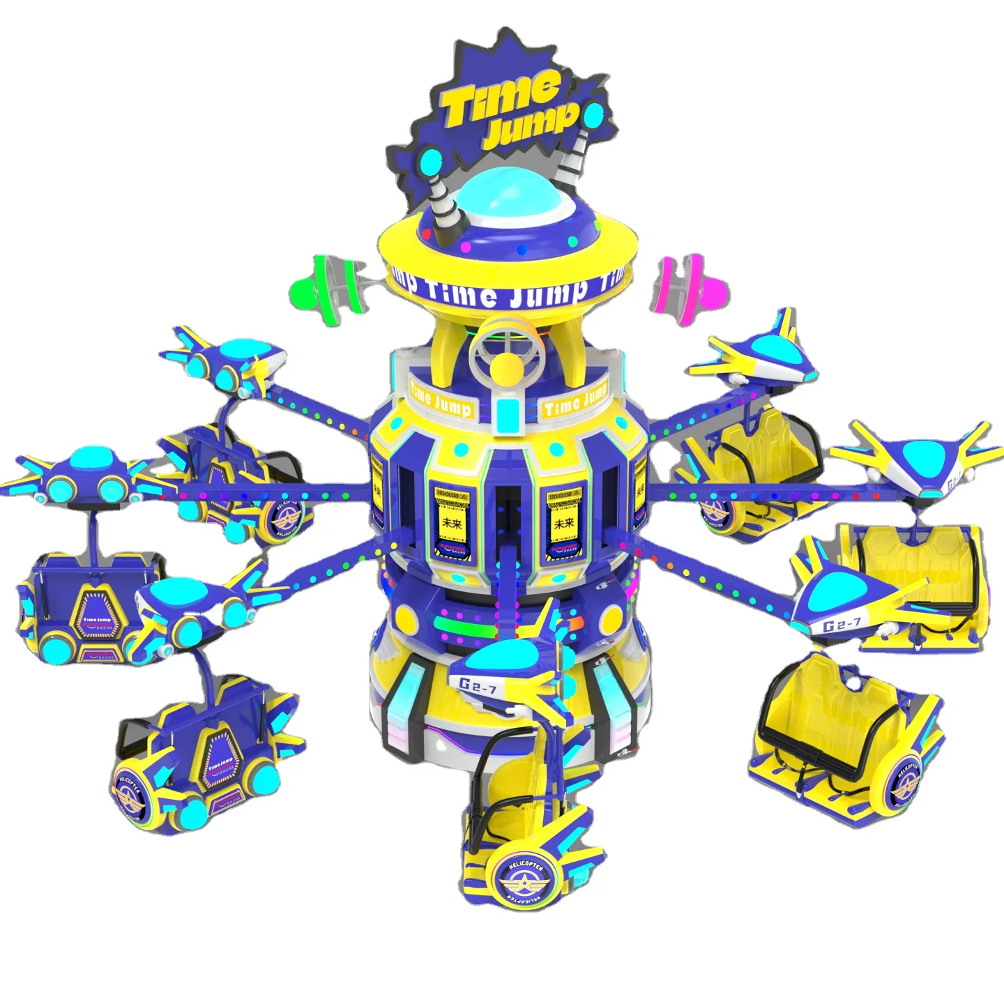 Riding Machines Rising Adventure SPACE TIME JUMP  rides for sales unique product turning up and down and 360 degrees rotation