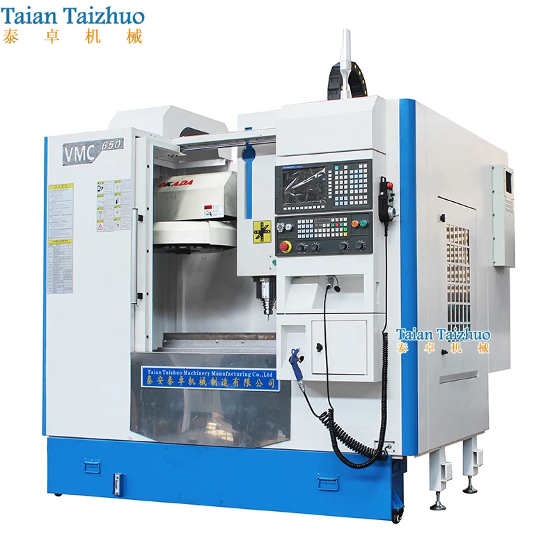 VMC650 Taian taizhuo дешевой цене 3 Axis CNC вертикальный обрабатывающий центр с ЧПУ