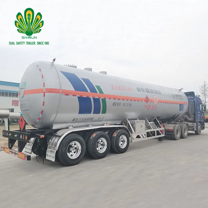 Manufacturer and factory supply 61.9 cbm propylene transport tanker LPG tank trailer