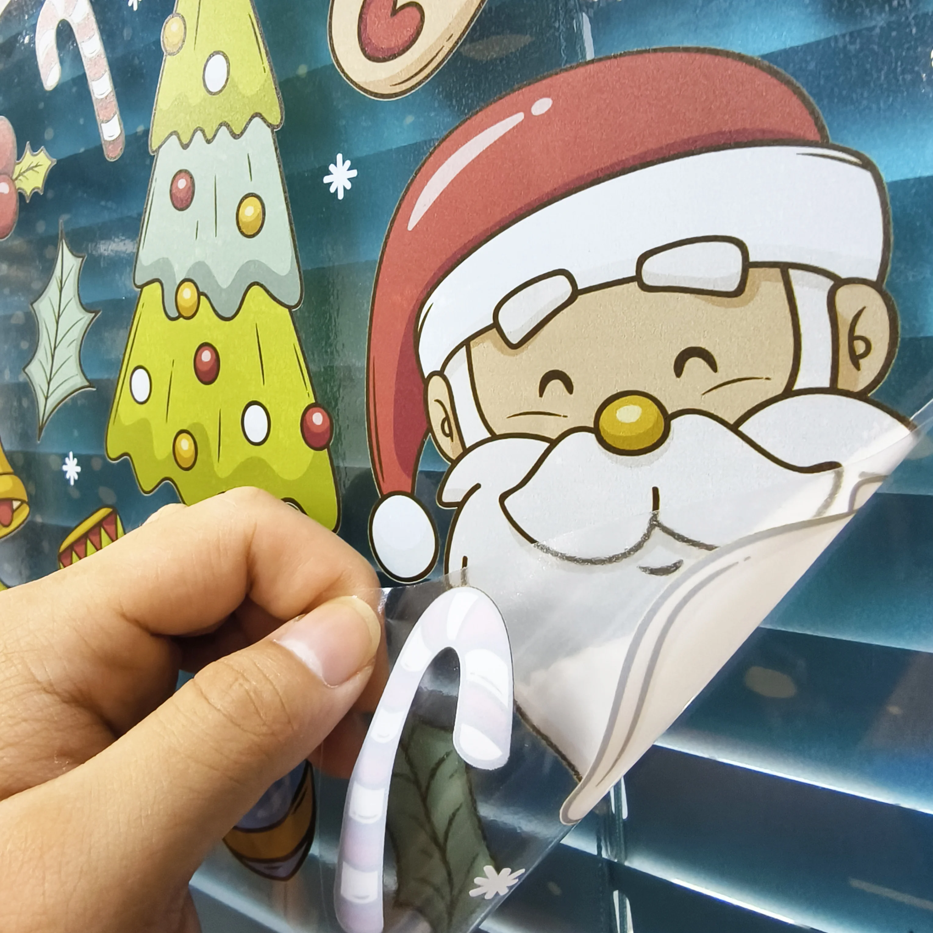 Рождественская наклейка на заказ, Виниловая наклейка, наклейка с обратной печатью, наклейка на окно автомобиля, наклейка для автомобиля, лодки