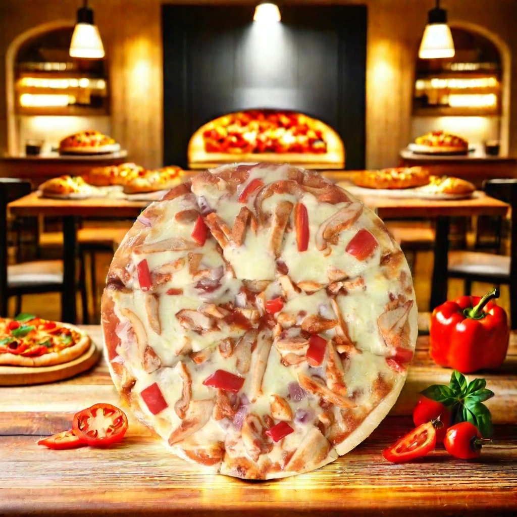 Factory direct sales and wholesale 6-inch Orleans chicken pizza freezing frozen pizza factory