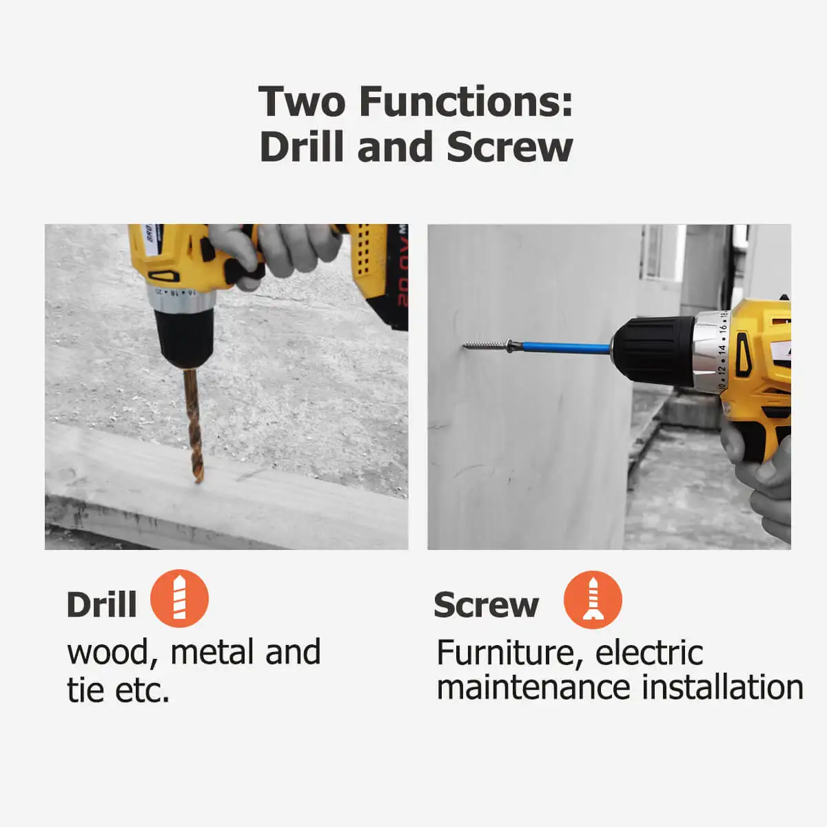 Professional Brushless Impact Lithium Battery Drill Bor Listrik Rechargeable Power Drills Wireless