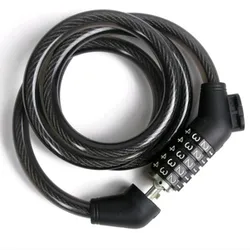 1/2 Inch Diameter Bike Lock Cable 4 Feet High Security 5 Digit Resettable Combination Coiling Bike Cable Lock
