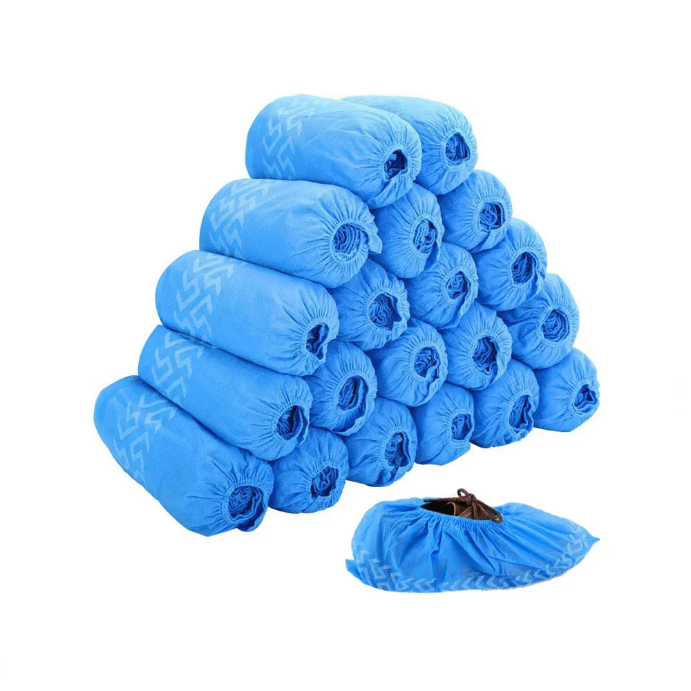 Disposable 35gsm blue Non slip shoe cover  nonwoven Shoe Cover