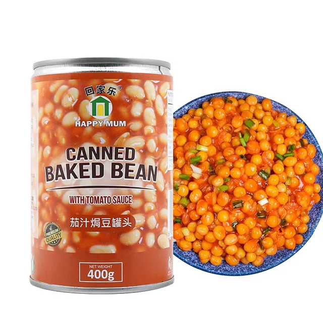 Заводские поставщики JOLION оптовая продажа низкая цена здоровые овощные консервы запеченные бобы в томатном соусе