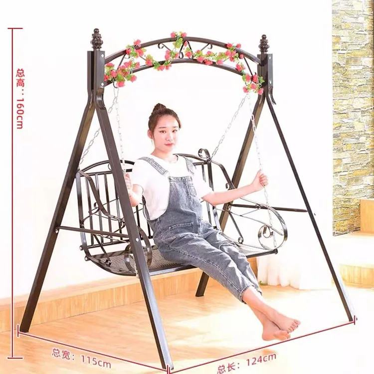 Wholesale outdoor courtyard swing leisure park rocking chair swing