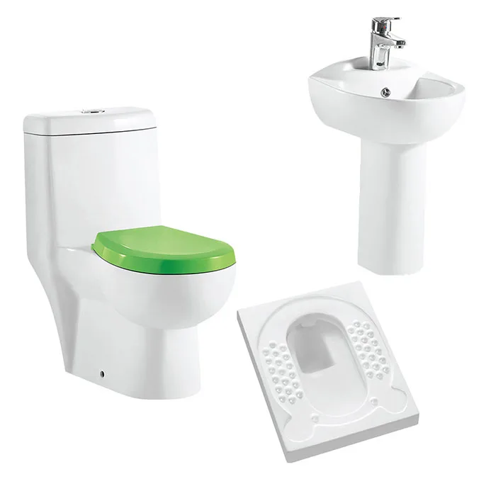Child Kindergarten One Piece Toilet Hand Wash Basin And Squat Toilet Set For Children Water Closet