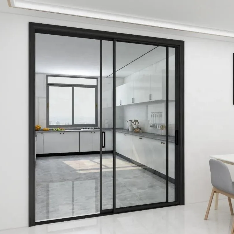 2024 Sliding Doors Internal Indoor Track Aluminum Sliding Glass Door