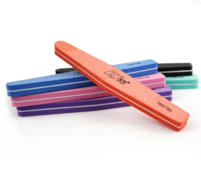 nail file with logo 100/180  professional MINI Manicure emery nail tools