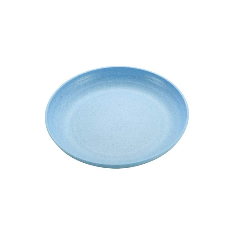 
Biodegradable Wheat Tableware Reusable Round Wheat Straw Plates Food Grade 