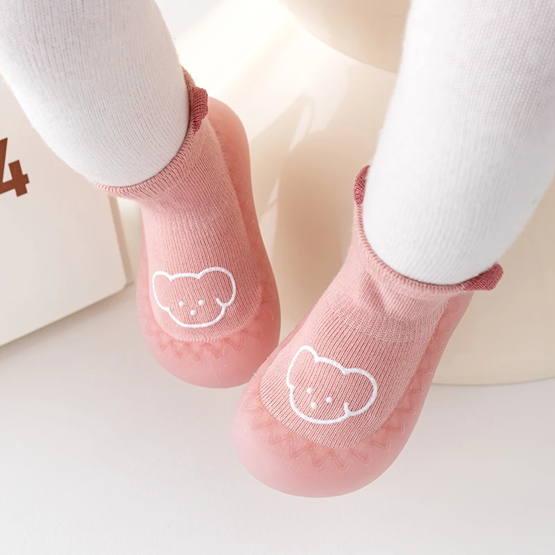 Spring Cotton Fabric Non Slip Soft Sole Toddler Sock Shoes Casual Shoes for Baby Boy and Girl