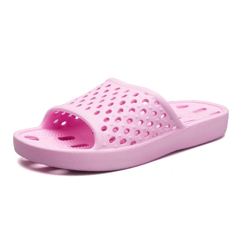 Bathroom Slides Summer Shoes For Indoor, Casual Women Home Flipflop Soft Massage Shower Sandal House Slipper With Hole