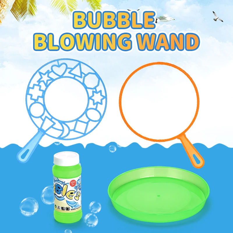 summer outdoor toy party favors blowing big bubble wands for kids