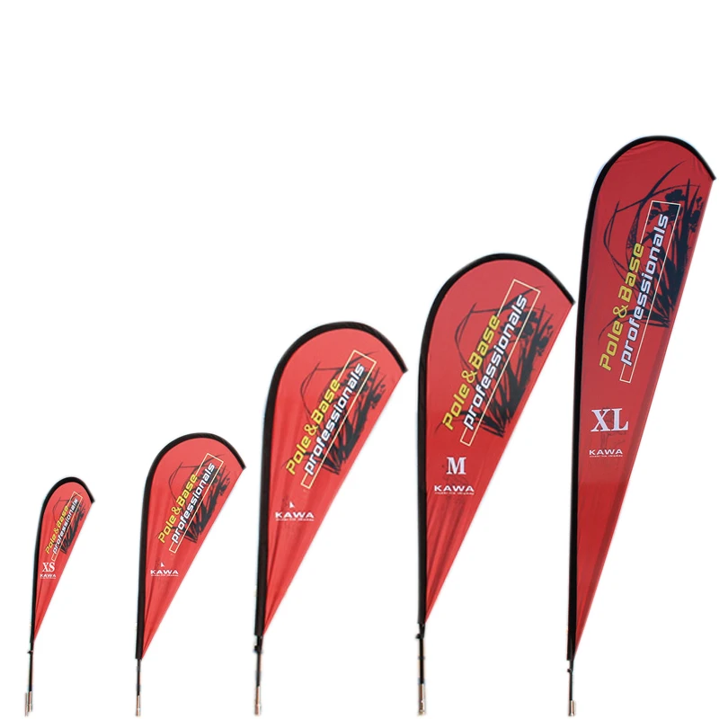 Weihai Kawadisplay banners and flags with ground spike for advertising