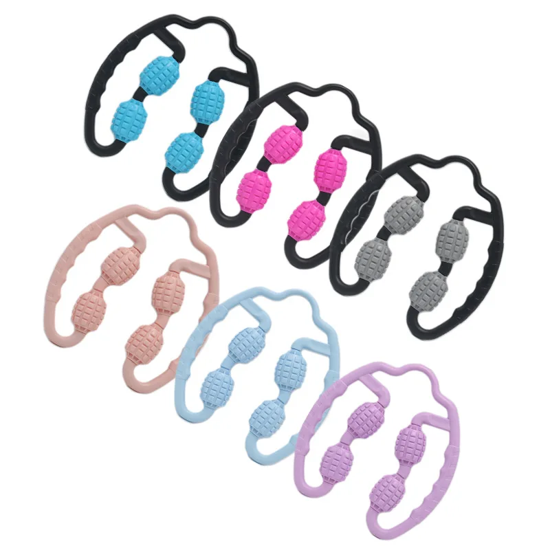 Leg ring leg pinch massage roller foam muscle elimination relaxation calf four-wheel thin leg artifact