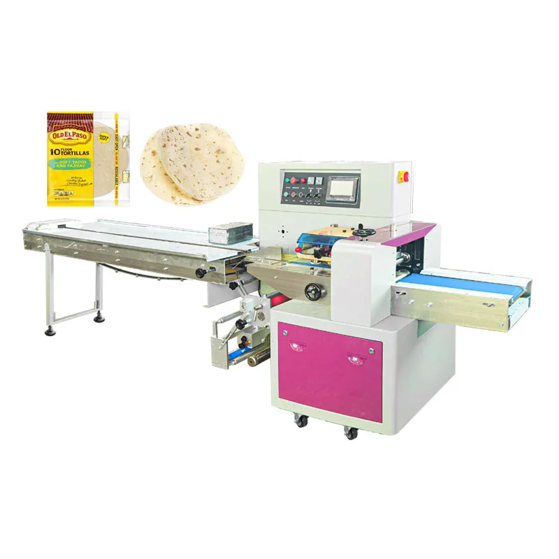 Автоматическая упаковочная машина для пита-хлеба, машина для упаковки хлеба-Хаан/лаваш-хлеба горизонтального типа, полностью упаковочная машина с сервоприводом