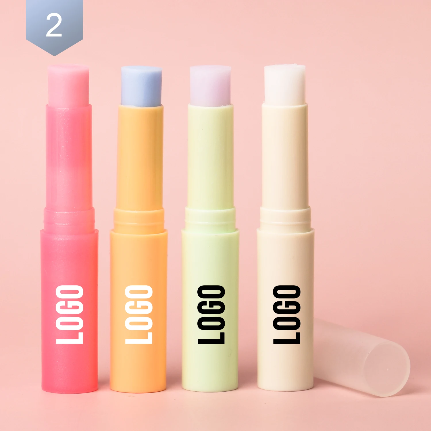 Colorful Fruit Flavor Vegan Lip Balm Custom Logo Repair Chapstick Organic Care Lip Balm Private Label