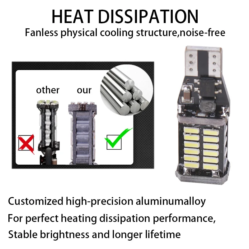 W5W T10 Led Bulbs Canbus 4014 26SMD  Led 5w5 Car Interior Dome Reading License Plate Light Signal Lamp