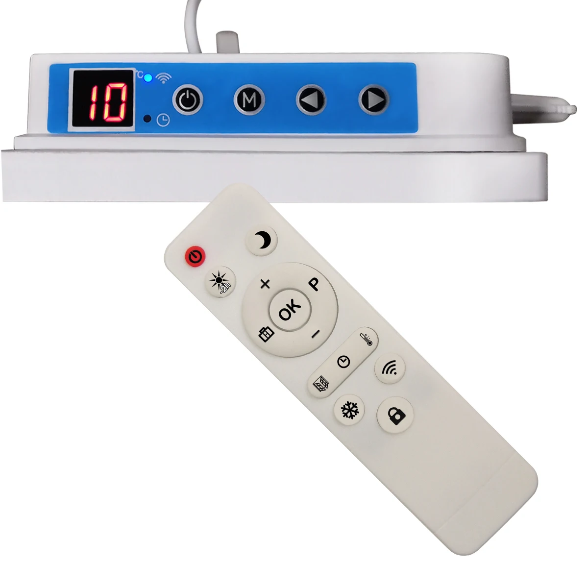 Paintable white customized color slim Wi-Fi digital adjustable thermostat P40 400 W gentle wall convector ceramic panel heaters