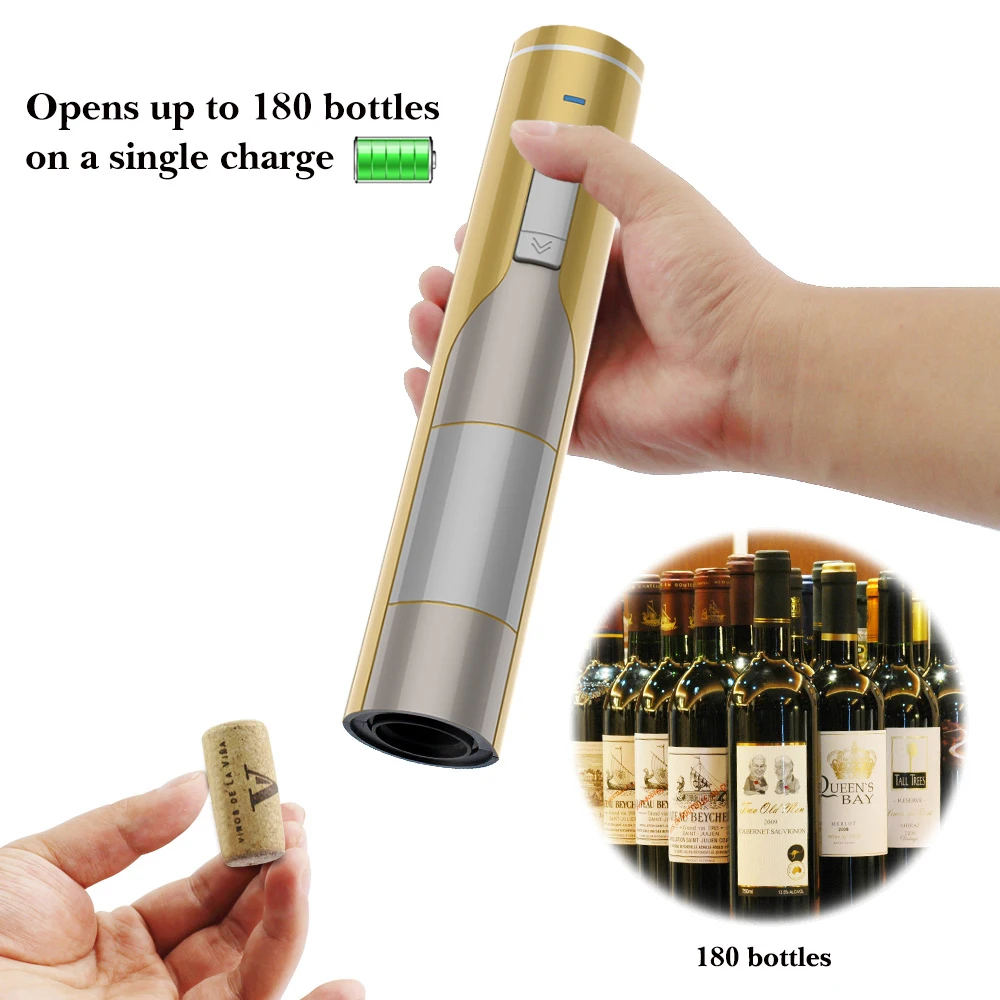 Factory Wholesale Automatic Electric Corkscrew Gift Set With Charging Base Luxury Box Portable Multifunction Wine Bottle Opener