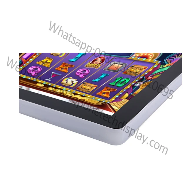 
21.5 inch Open Frame PCAP Touch Screen Monitor TFT Display Side LED Bar for Gaming Slot Fruit Casino Roulette Gambling Machine 
