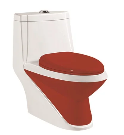 
China Supplier Bathroom Wc Ceramic Colored One Piece Toilet Sets Sanitary Ware Suites 