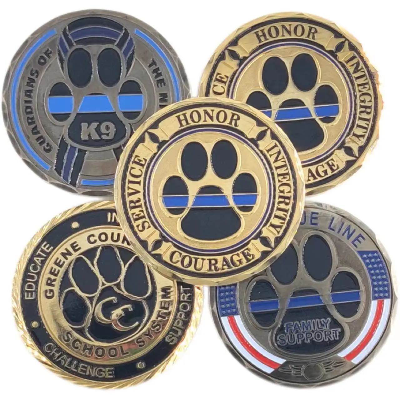 Custom Enamel Gold Pins Badge Wholesale Personalized Challenge Commemorative Coin