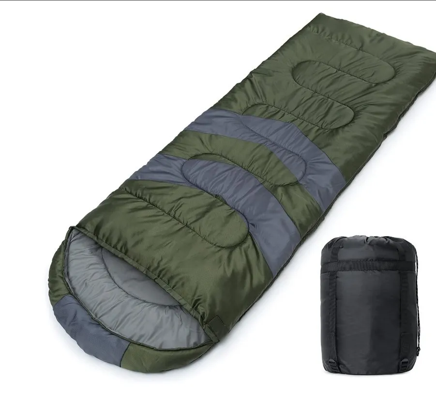 Woqi ultralight sleeping bag Compact Waterproof Windproof Envelope Style hiking camping sleeping bag