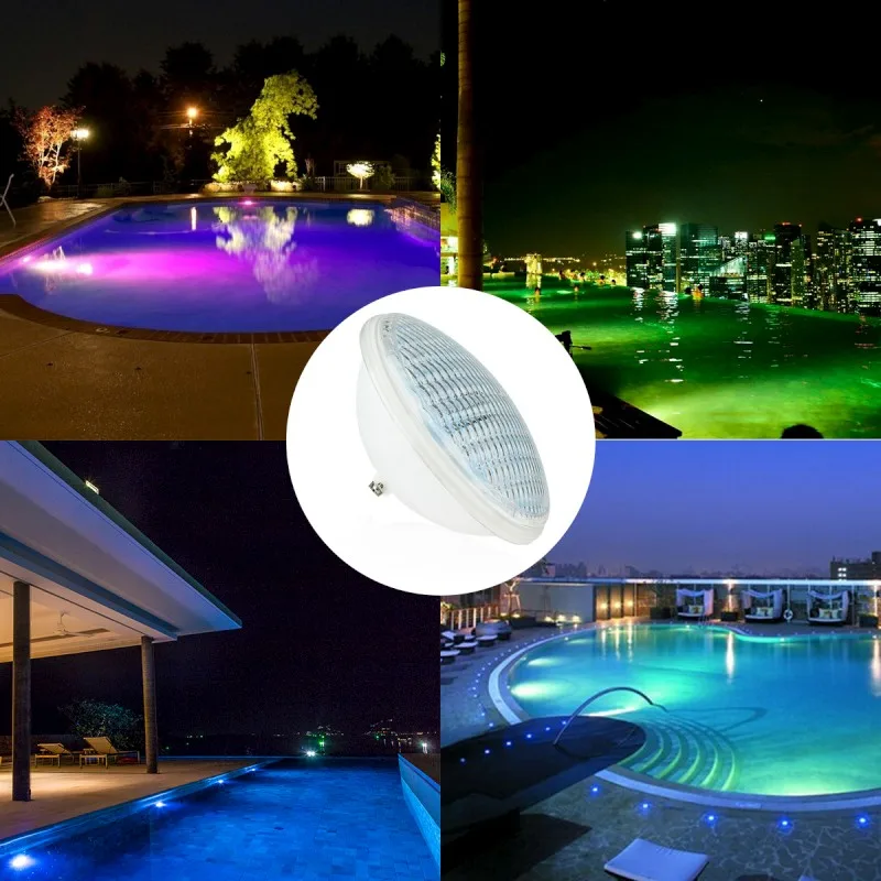 New Product 18W 24W 35W Full PC Casing Submersible Par 56 Series 100% Waterproof IP68 LED Underwater Light Swimming Pool Light