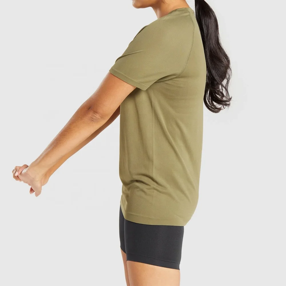 Summer Women Short Sleeve Shirts Workout Gym Sportswear Girls Super Soft Casual T shirts Wholesale