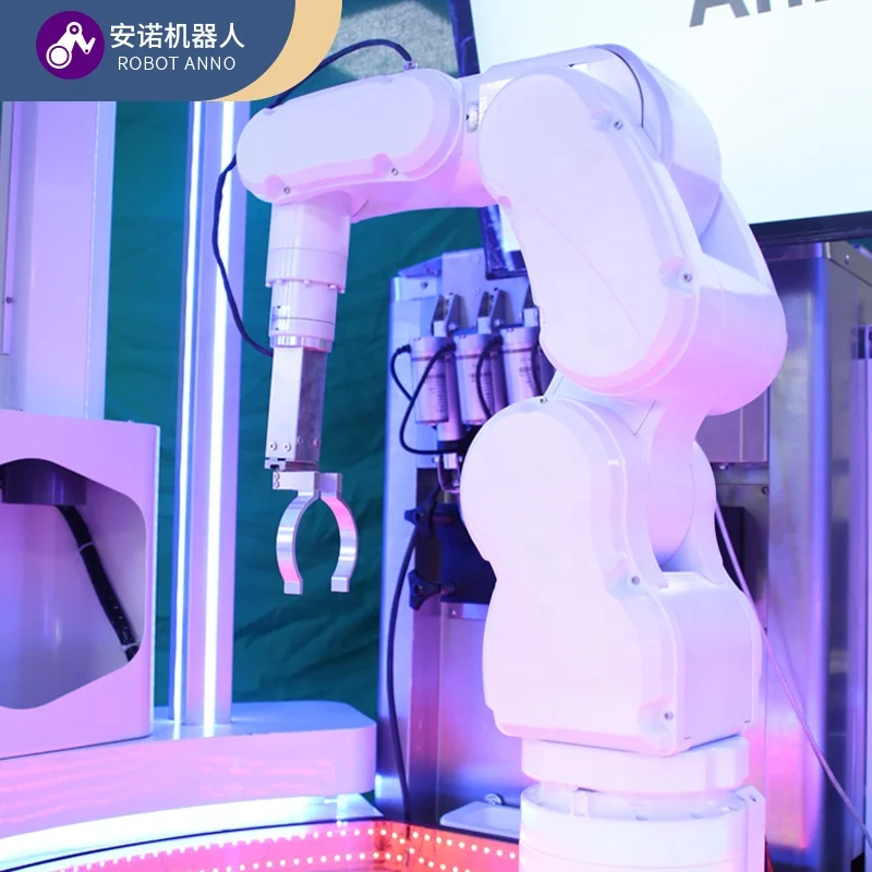 Hot sale  6 Axis Robot Vending Machine Make Ice Cream With 5 flavors for shipping mall