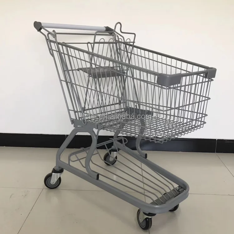 China Manufactory Shopping Cart 60l Metal Supermarket Trolley Good Price