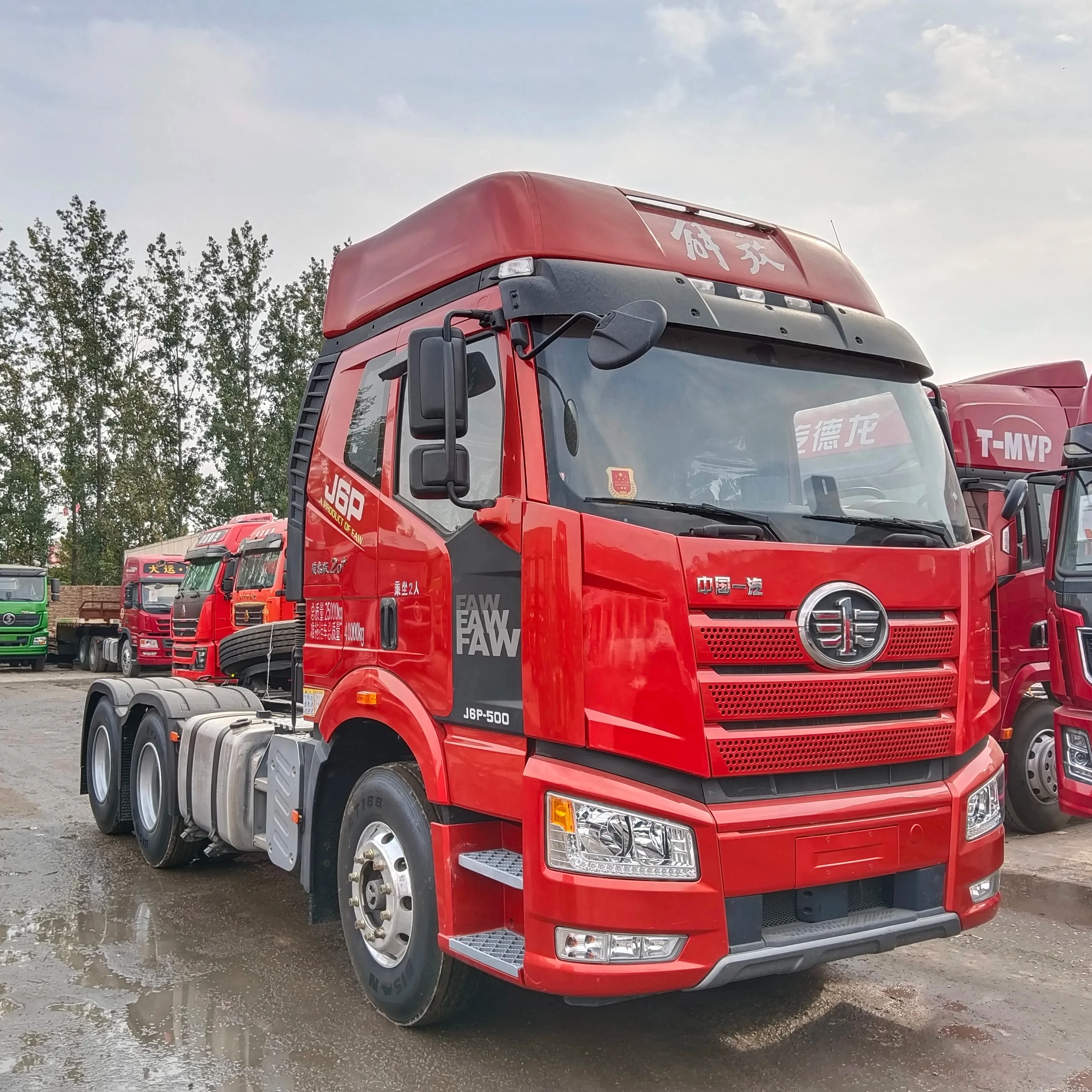 500hp FAW J6P Tractor Head Truck 6x4 Type