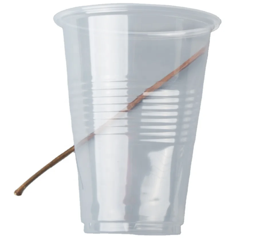 Hot sale disposable ripple wall 10oz 12oz 16oz clear drinking cup plastic PP disposable