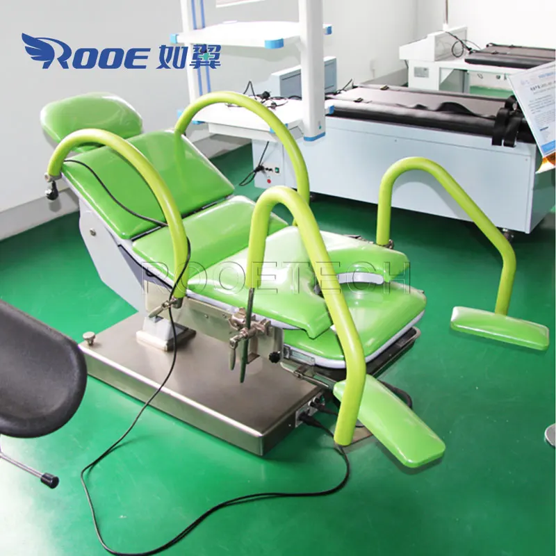 Gyno and Obstetrics Electric Gynecological Examination Chairs of Gynecology with Filth Basin and Arm Board Adjust