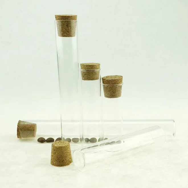 25ml 35ml 45m 55ml 75ml glass tube keep food storage glass jar with cork 1OZ 1.5OZ 2OZ 2.5OZ