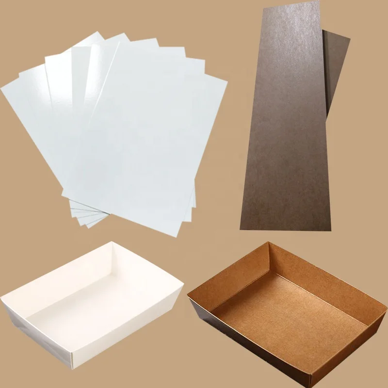 Foodgrade waterproof and oil-proof kraft poly coated paper for making paper bowl,paper meal box