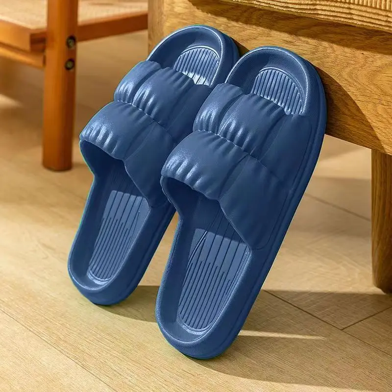Hot Sale Fashion Summer Petal Couple Soft Outsole Anti Slip Comfortable Cloud EVA Slider Slippers Women For Home Bathroom Hotel