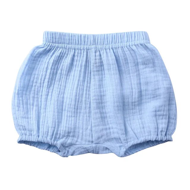
Summer Cute Straight Woven Soft And Comfortable Plain Dyed Baby Girl Pants Cotton Shorts  (1600153217377)