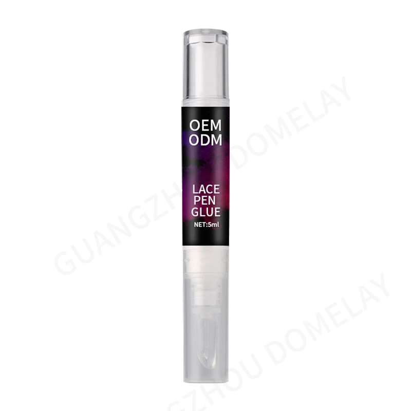 Private Label Hair Extension Product Wig Bond Hold Lace Glue Adhesive Pen Lace Glue Pen With Brush