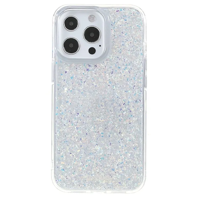 DFANS For iPhone 14 Pro Max 6.7 inch Phone Case Full Glitter Decorated Protective Case PC TPU Hybrid Anti-Scratch Cover