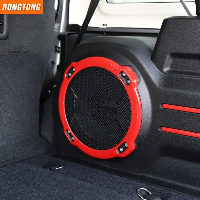 Car Accessories Inner Trunk Speaker Audio Horn Ring Frame Cover Trim for Jeep Wrangle JL 2018+