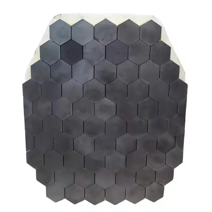 High Quality 99% Alumina Al2o3 Hexagonal Square Shape Ceramic Tiles For Plate