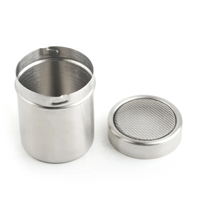 Factory kitchen stainless steel sugar powder salt shaker spice jar salt pepper shaker